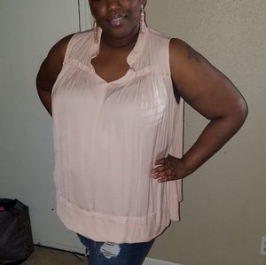 Sleeveless Pink top